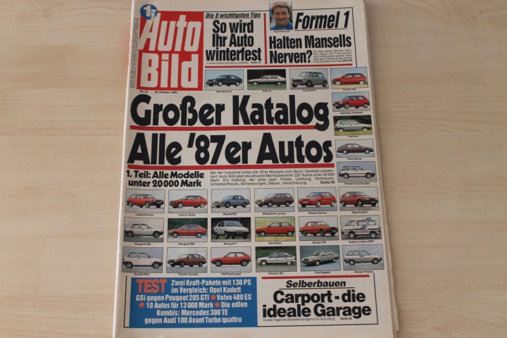 Deckblatt Auto Bild (43/1986)